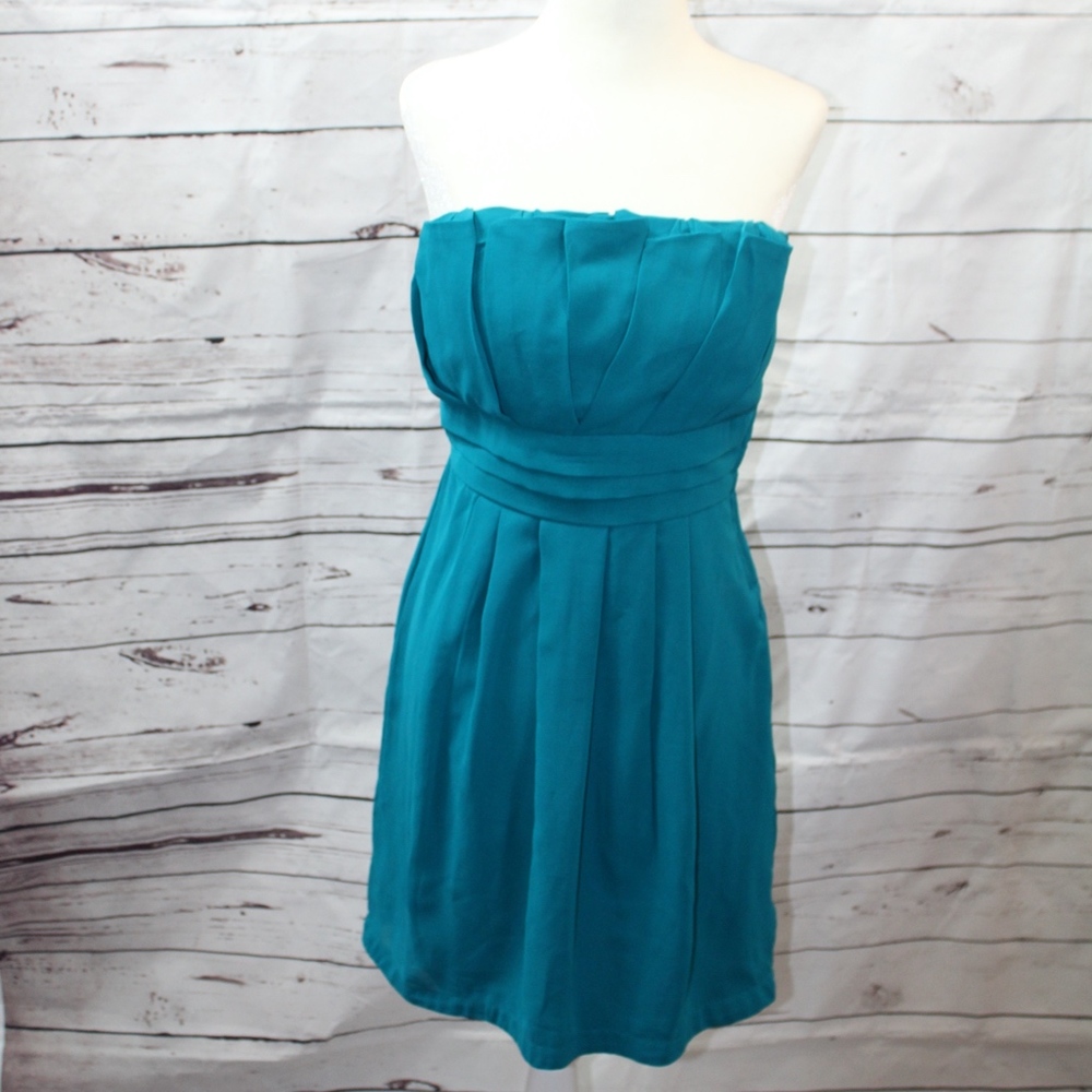 Charlotte Russe Turquoise Strapless Party Dress